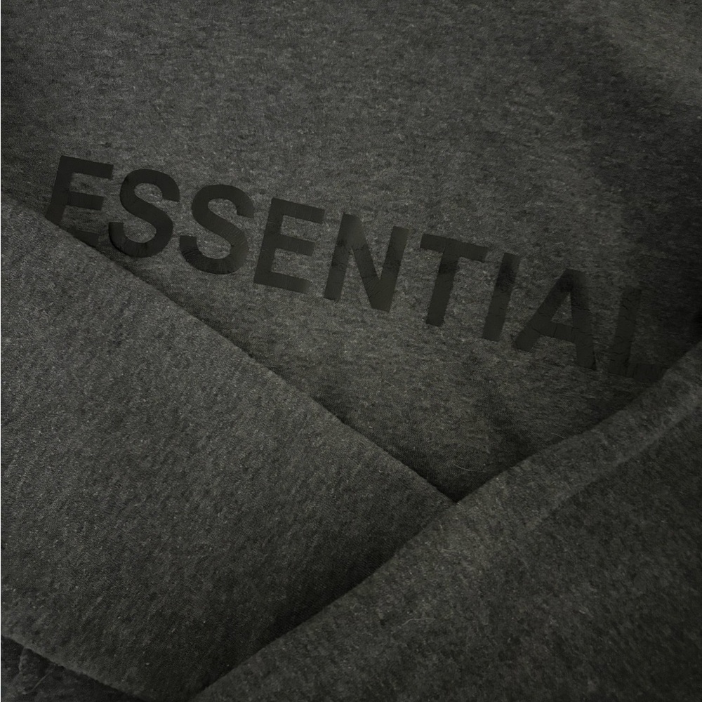 fear of god “essentials” dark grey hoodie size m ! - Picture 3 of 4